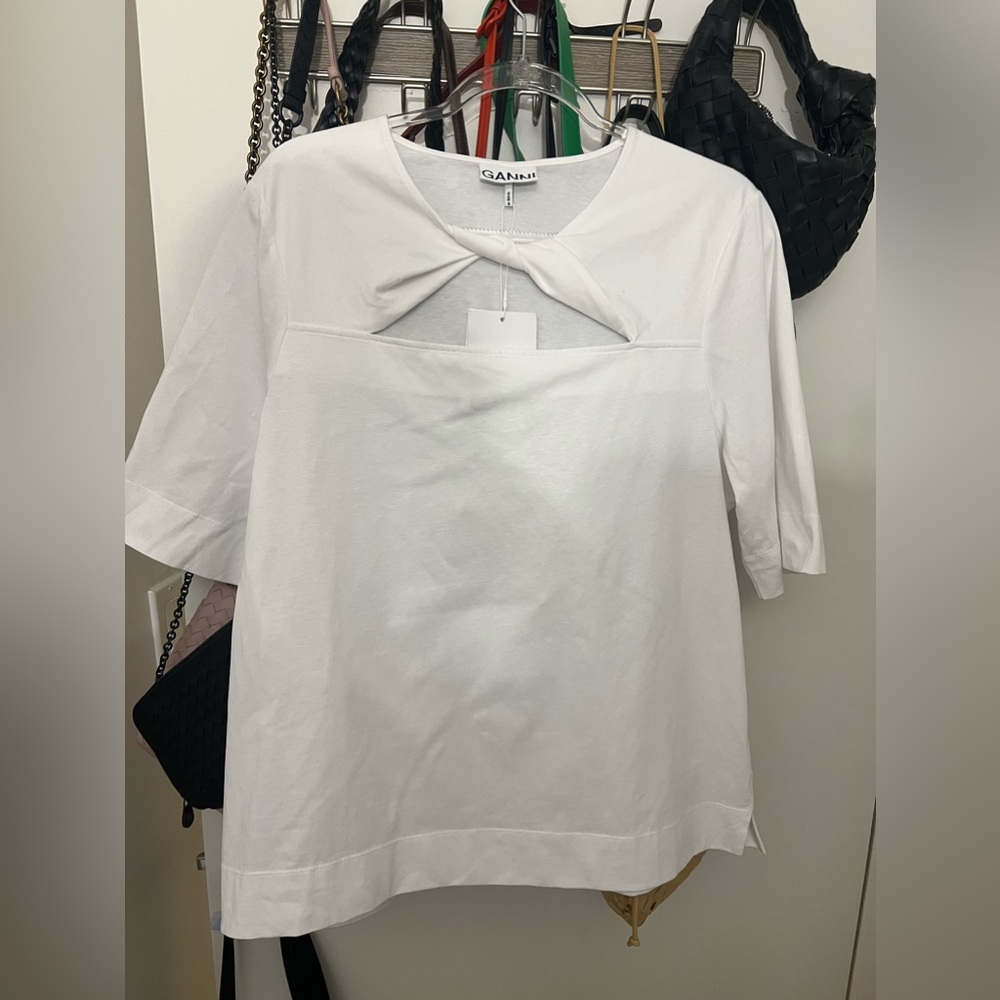 GANNI basic cotton jersey top NWT - Picture 11 of 11
